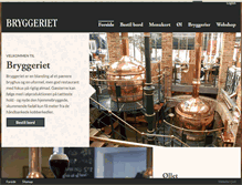 Tablet Screenshot of bryggeriet.dk